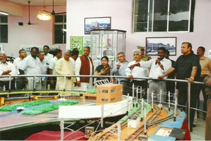 Inspecting a model at ICF Perambur