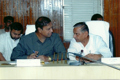 Discussing Highway Projects with <br>CM U.P.