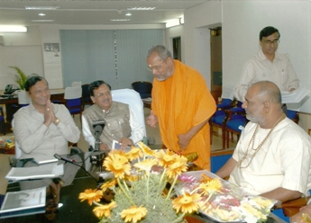 Meeting Religious Heads on Sethu Samudram Project