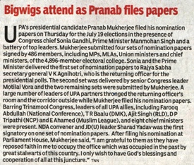 Press release at The Times of India on 29.06.2012